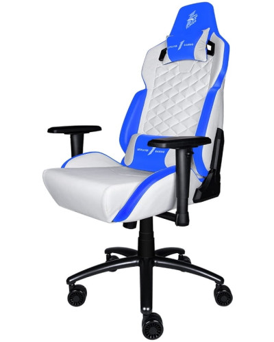 Крісло для геймерів 1stPlayer DK2 Blue-White