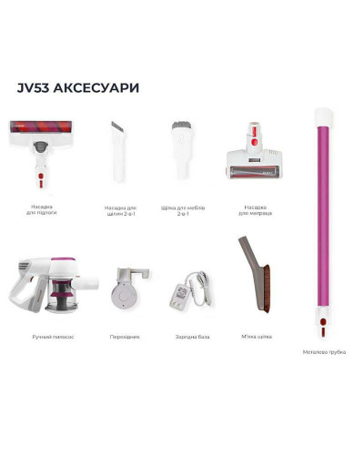 Пилосос Jimmy Wireless Vacuum Cleaner Fuchsia (JV53R)