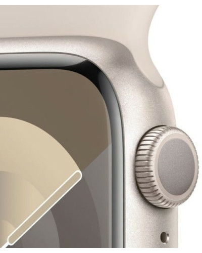 Смарт-годинник Apple Watch Series 9 GPS 41mm Starlight Aluminium Case with Starlight Sport Band - S/M (MR8T3QP/A)