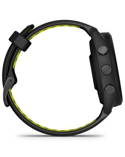 Смарт-годинник Garmin Forerunner 265S Black Bezel and Case with Black/Amp Yellow Silicone Band (010-02810-53)