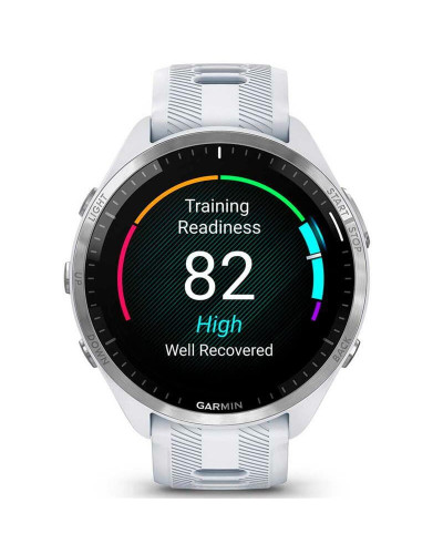 Смарт-годинник Garmin Forerunner 965 Titanium Bezel with Whitestone Case and Whitestone/Powder Gray Silicone Band (010-02809-81)
