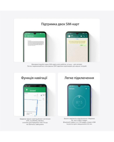 Смартфон Oscal C20 Pro 2/32GB Dual Sim Blue