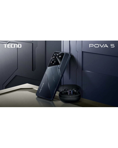 Смартфон Tecno Pova-5 (LH7n) 8/128GB Dual Sim Mecha Black (4894947000492)