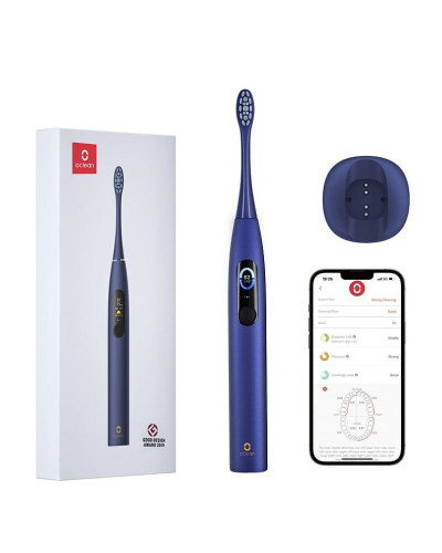 Умная зубная электрощетка Oclean X Pro Navy Blue (OLED) (Международная версия) (6970810551068)