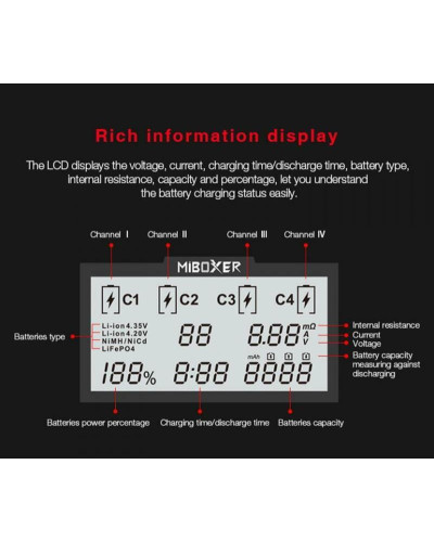 Зарядний пристрій MiBoxer C4-v4