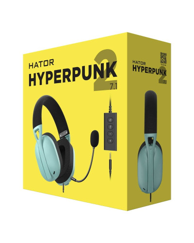 Гарнитура Hator Hyperpunk 2 Black/Mint (HTA-848)