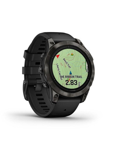Смарт-годинник Garmin Epix Pro Gen 2 47mm Sapphire Carbon Gray DLC Titanium with Black Band (010-02803-54)