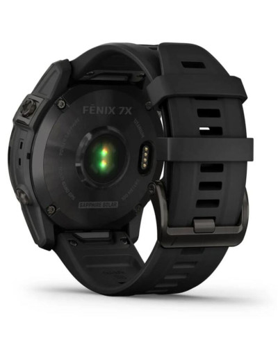 Смарт-годинник Garmin Fenix 7X Sapphire Solar Black DLC Titanium with Black Band (010-02541-45)