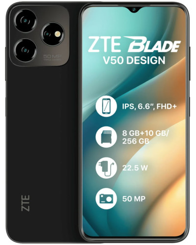 Смартфон ZTE Blade V50 Design 8/256GB Dual Sim Black