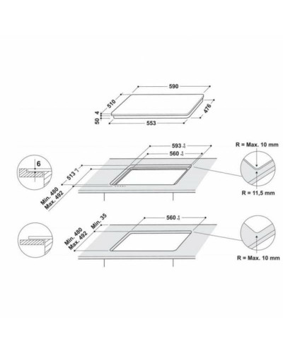 Варочная поверхность Hotpoint-Ariston HB4860BNE