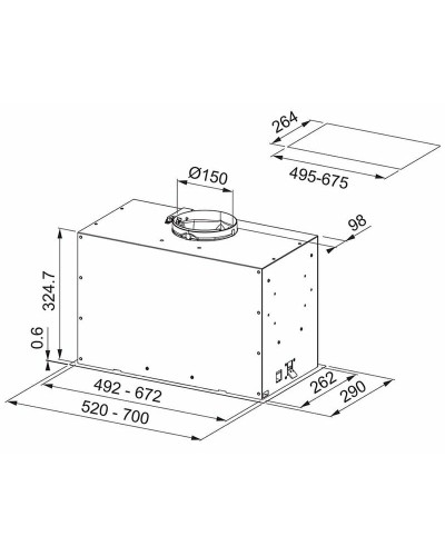 Витяжка Franke FBFE BK MATT A52 (305.0665.364)