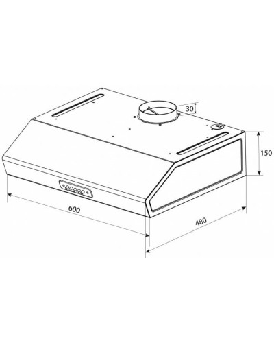 Витяжка Pyramida WHK 60 WH