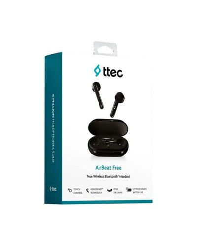 Bluetooth-гарнітура Ttec AirBeat Free True Wireless Headsets Black (2KM133S)
