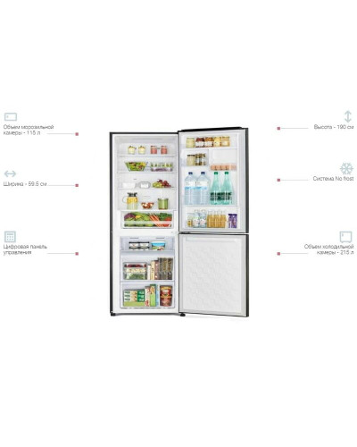 Холодильник Hitachi R-BG410PUC6GBK