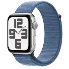 Смарт-часы Apple Watch SE GPS 44mm Silver Aluminium Case with Winter Blue Sport Loop (MREF3QP/A)