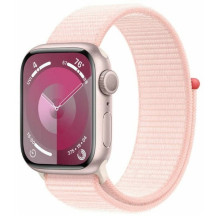 Смарт-годинник Apple Watch Series 9 GPS 41mm Pink Aluminium Case with Light Pink Sport Loop (MR953QP/A)