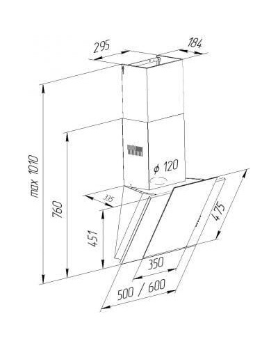 Вытяжка Pyramida NR-MV 50 M WH