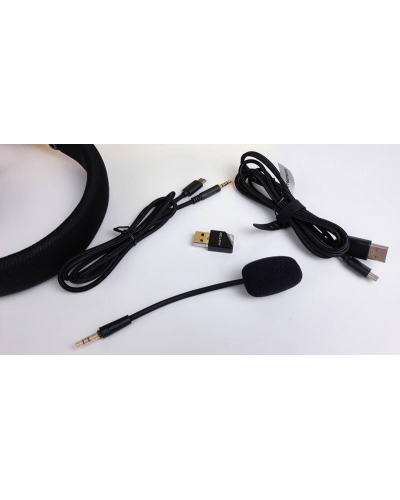 Bluetooth-гарнiтура Hator Hyperpunk 2 Wireless Tri-mode Black/Lilac (HTA-859)