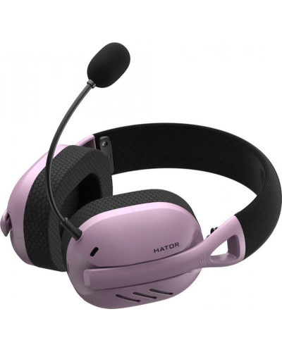 Bluetooth-гарнiтура Hator Hyperpunk 2 Wireless Tri-mode Black/Lilac (HTA-859)