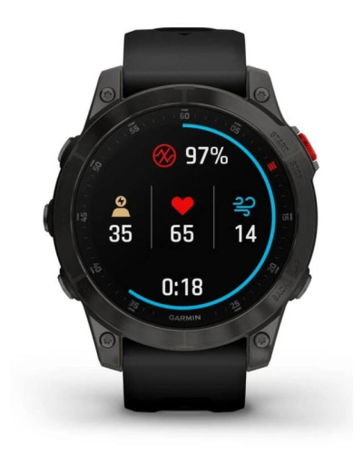 Смарт-часы Garmin Epix 2 Sapphire Black/Titanium DLC with Black Band (010-02582-10)