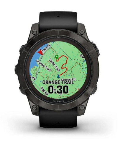 Смарт-часы Garmin Fenix 7 Pro Sapphire Solar Carbon Gray DLC Titanium with Black Silicone (010-02777-54)
