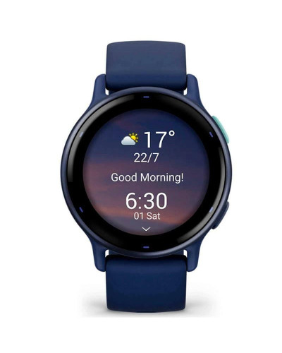 Смарт-годинник Garmin Vivoactive 5 Metallic Navy Aluminum Bezel with Navy Case and Silicone Band (010-02862-52)