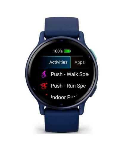 Смарт-годинник Garmin Vivoactive 5 Metallic Navy Aluminum Bezel with Navy Case and Silicone Band (010-02862-52)