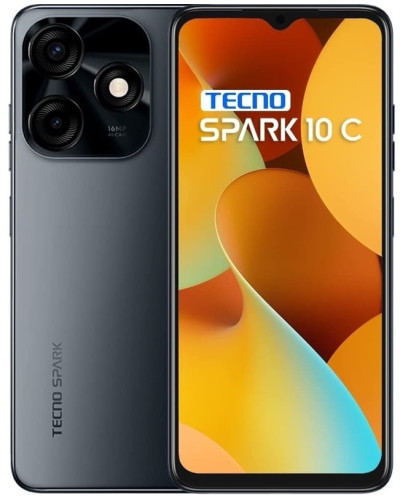 Смартфон Tecno Spark 10C (KI5m) 4/64GB NFC Dual Sim Meta Black (4895180798214)