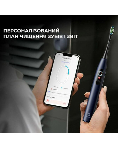 Умная зубная электрощетка Oclean X Pro Digital Electric Toothbrush Dark Blue (6970810553482)