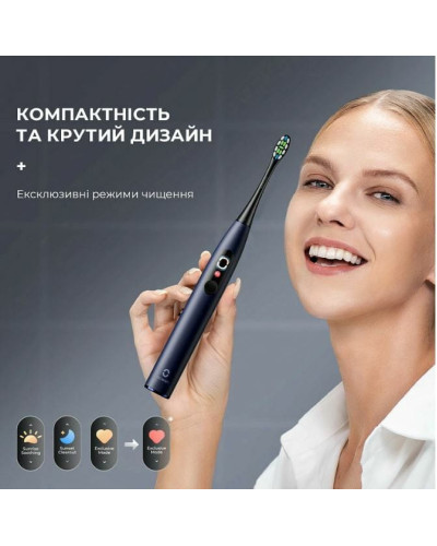 Умная зубная электрощетка Oclean X Pro Digital Electric Toothbrush Dark Blue (6970810553482)