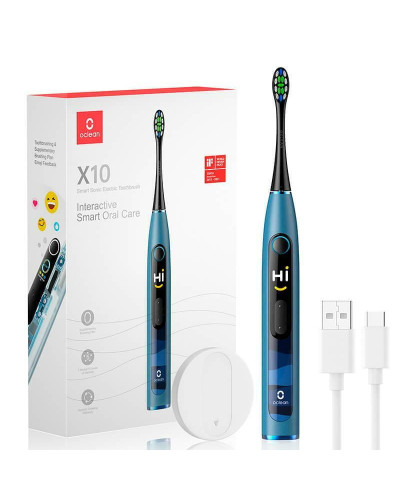 Умная зубная электрощетка Oclean X10 Electric Toothbrush Blue (6970810551914)