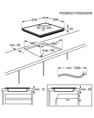 Варильна поверхня Electrolux EHF6342XOK