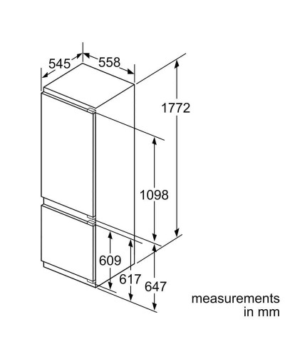 Встраиваемый холодильник Bosch KIS87AF30U