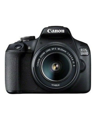 Дзеркальна фотокамера Canon EOS 2000D + об'єктив 18-55 IS II Black (2728C008)