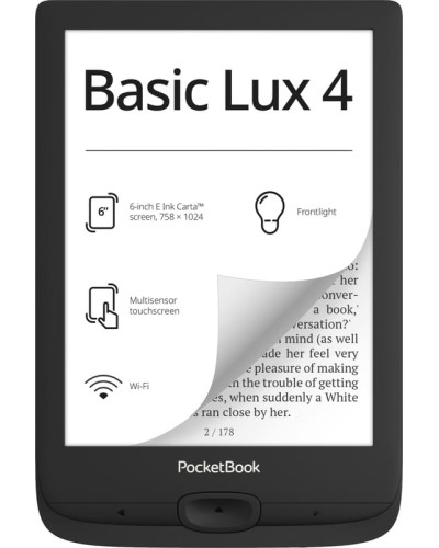Электронная книга PocketBook 618 Basic Lux 4 Ink Black (PB618-P-CIS)