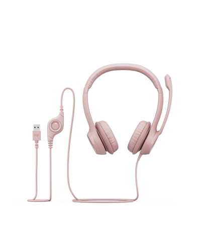 Гарнитура Logitech H390 USB Rose (981-001281)