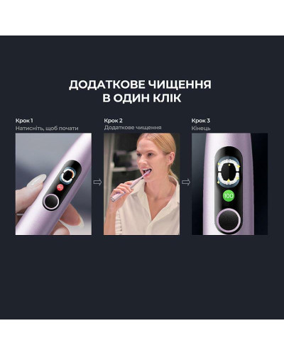 Умная зубная электрощетка Oclean X Pro Digital Electric Toothbrush Purple (6970810553475)