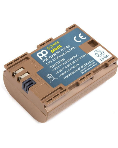 Аккумулятор PowerPlant Canon TLP-E6 2250mAh с кабелем Type-C (CB970896)