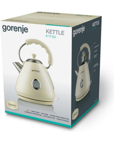 Електрочайник Gorenje K17CLI