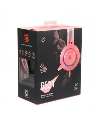 Гарнитура A4Tech Bloody G521 Pink