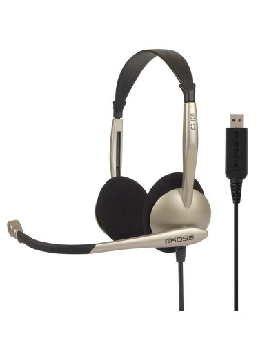Гарнитура Koss CS100 USB Black/Gold  (194556.101)