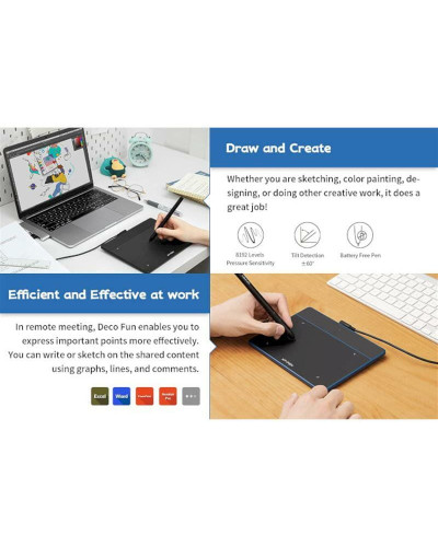 Графический планшет XP-Pen Deco Fun S Blue