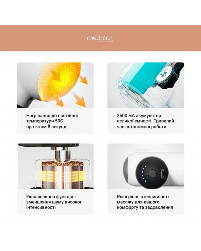 Перкусійний ручний масажер Medica+ MassHand Pro 4.0 (MD-112227)