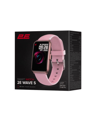 Смарт-часы 2E Wave S 46 mm Pink (2E-CWW11PK)