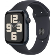 Смарт-часы Apple Watch SE GPS 44mm Midnight Aluminium Case with Midnight Sport Band - M/L (MRE93QP/A)
