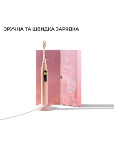 Розумна зубна електрощітка Oclean X Pro Sakura Pink (OLED) (Міжнародна версія) (6970810551488)