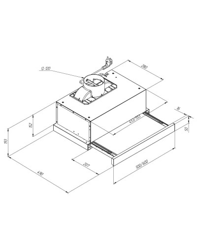 Витяжка Pyramida TL 50 WH