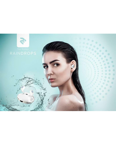 Bluetooth-гарнітура 2E RainDrops True Waterproof White (2E-EBTWRDWT)