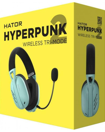 Bluetooth-гарнитура Hator Hyperpunk 2 Wireless Tri-mode Black/Mint (HTA-858)