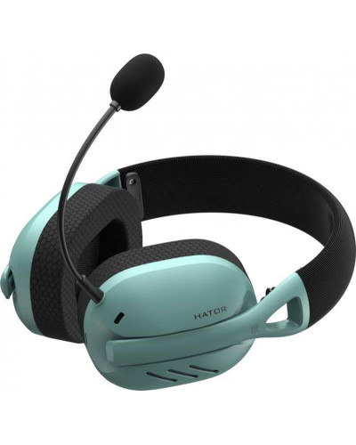 Bluetooth-гарнитура Hator Hyperpunk 2 Wireless Tri-mode Black/Mint (HTA-858)
